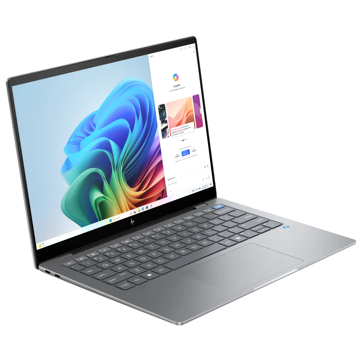 Laptop HP OmniBook X Flip 14-fk0082AU Al R7-350/32GB/1TBSSD/Win11 Home/14"2K Touch/Pen/OfficeH24+M365B/Bạc (BZ7N8PA)