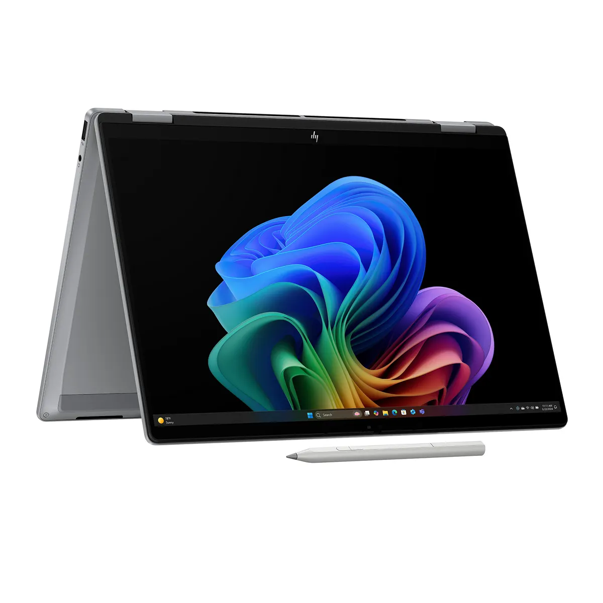Laptop HP OmniBook X Flip 14-fk0082AU Al R7-350/32GB/1TBSSD/Win11 Home/14"2K Touch/Pen/OfficeH24+M365B/Bạc (BZ7N8PA)